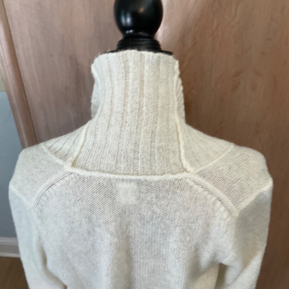 J. Crew Dolce Shawl Collar Popover Cream Sweater - Picture 14 of 16